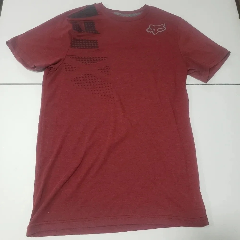 Fox Tech Red Small T Shirt Premium Fit Tru-Dri